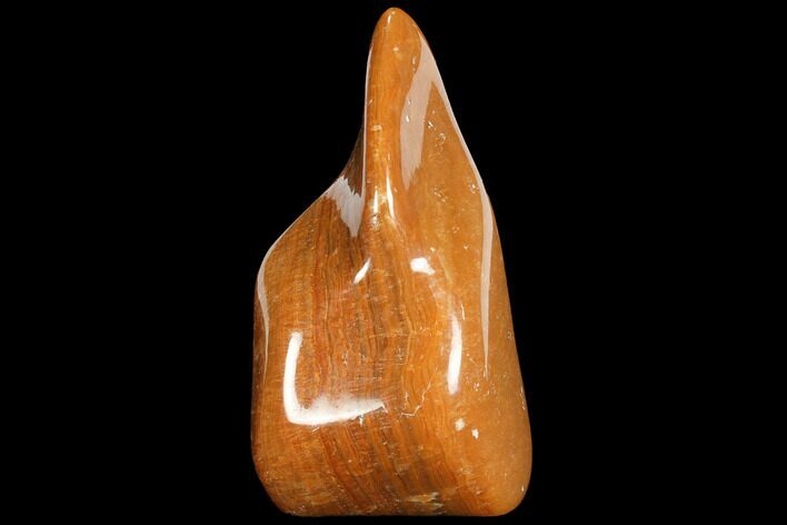 Polished, Orange Calcite Freeform - Madagascar #109629